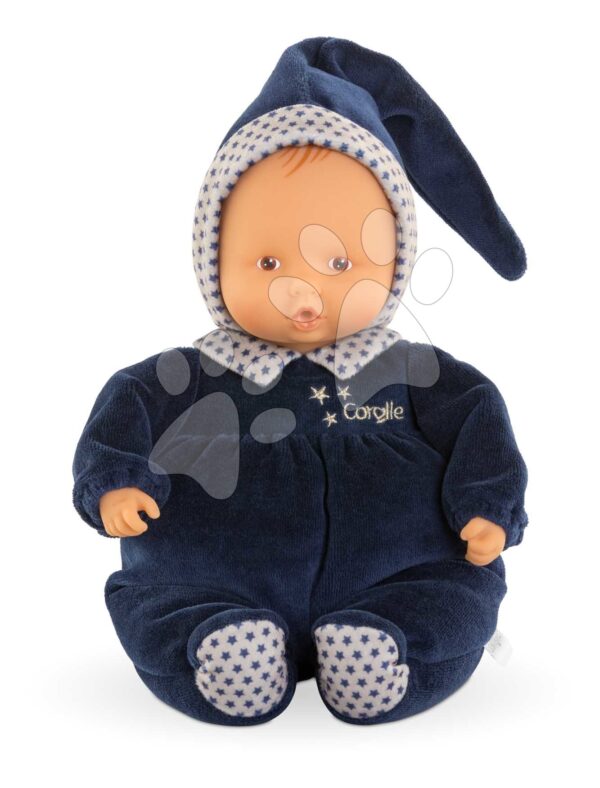 Bábika Babipouce Navy Blue Starry Dreams Mon Doudou Corolle s hnedými očami a špúliace ústočká 28 cm od 0 mesBábika Babipouce Navy Blue Starry Dreams Mon Doudou Corolle s hnedými očami a špúliace ústočká 28 cm od 0 mes