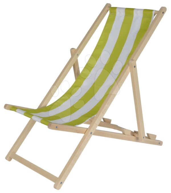 Drevené lehátko pre deti Outdoor Kids Sunchair Eichhorn s pásikavým poťahom skladacie s UV filtrom nosnosť 40 kgDrevené lehátko pre deti Outdoor Kids Sunchair Eichhorn s pásikavým poťahom skladacie s UV filtrom nosnosť 40 kg