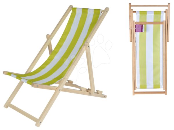 Drevené lehátko skladacie pre deti Outdoor Kids Sunchair Eichhorn s pásikavým poťahom s UV filtrom nosnosť 40 kgDrevené lehátko skladacie pre deti Outdoor Kids Sunchair Eichhorn s pásikavým poťahom s UV filtrom nosnosť 40 kg