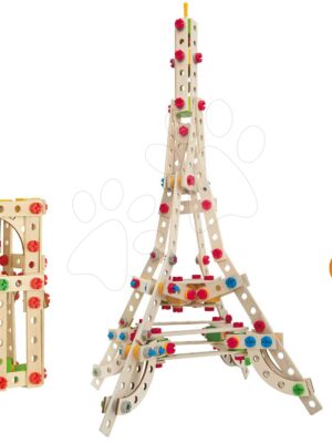 Drevená stavebnica Eiffelova veža Constructor Eiffel Tower Eichhorn 3 modely (Eiffelova veža