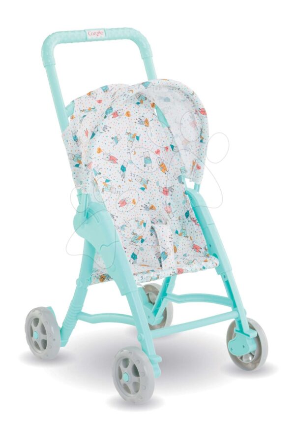 Kočík Stroller Mint Mon Grand Poupon Corolle so sklápacou strieškou pre 30 cm bábiku od 18 mesKočík Stroller Mint Mon Grand Poupon Corolle so sklápacou strieškou pre 30 cm bábiku od 18 mes