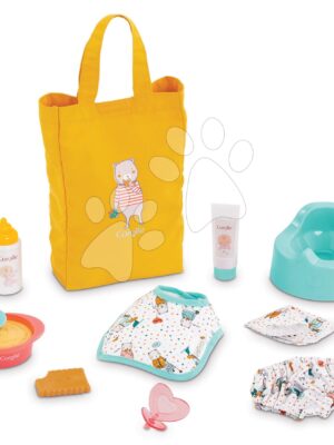 Jedálenská súprava s taškou a podbradníkom Mealtime Set Corolle pre 30 cm bábiku 11 doplnkov od 18 mesJedálenská súprava s taškou a podbradníkom Mealtime Set Corolle pre 30 cm bábiku 11 doplnkov od 18 mes