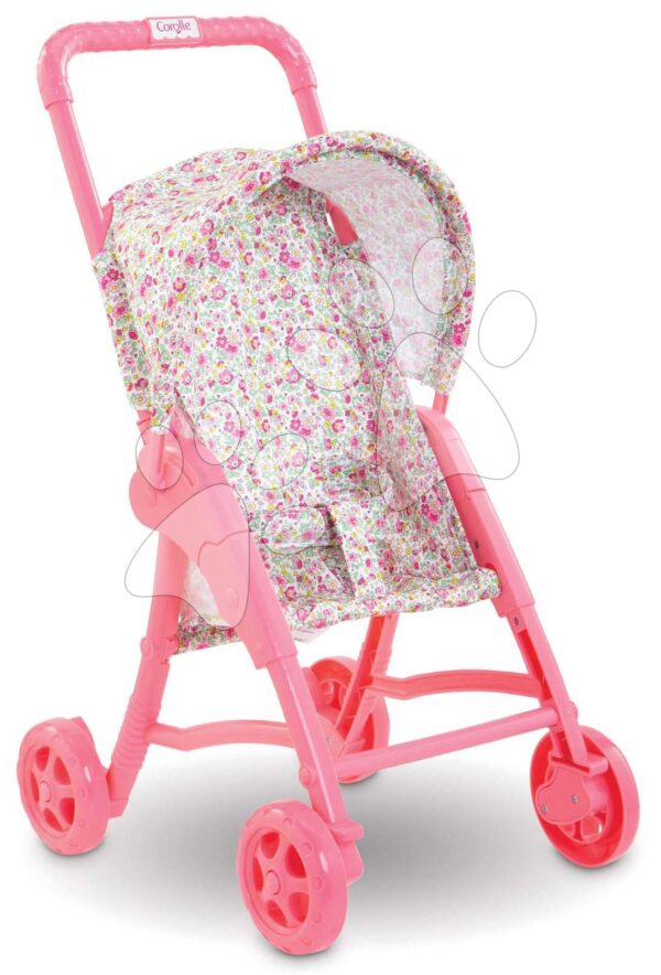 Športový kočík so sklápacou strieškou Stroller Floral Corolle pre 30 cm bábiku od 18 mesŠportový kočík so sklápacou strieškou Stroller Floral Corolle pre 30 cm bábiku od 18 mes