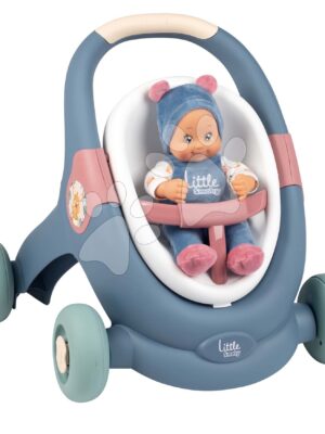 Didaktické chodítko a kočík Baby Walker 3v1 + Baby Doll Little Smoby s 30 cm bábikou a brzdovým systémom od 12 mesDidaktické chodítko a kočík Baby Walker 3v1 + Baby Doll Little Smoby s 30 cm bábikou a brzdovým systémom od 12 mes