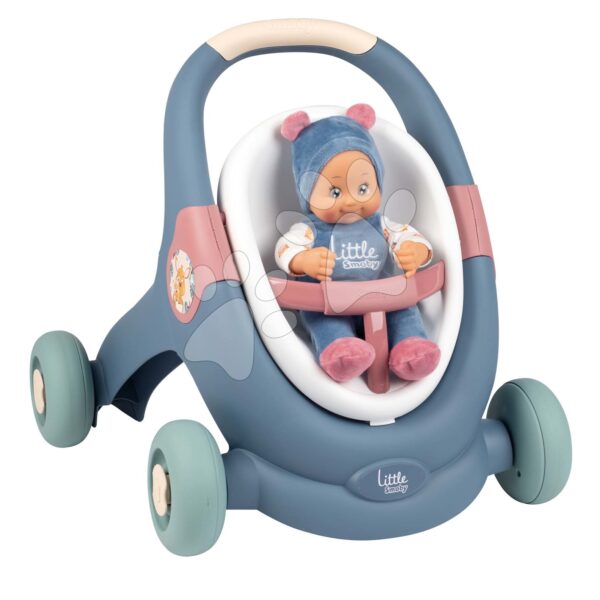 Didaktické chodítko a kočík Baby Walker 3v1 + Baby Doll Little Smoby s 30 cm bábikou a brzdovým systémom od 12 mesDidaktické chodítko a kočík Baby Walker 3v1 + Baby Doll Little Smoby s 30 cm bábikou a brzdovým systémom od 12 mes