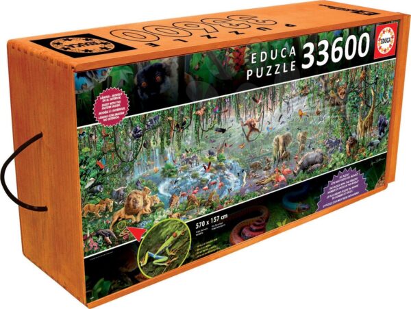 Educa Puzzle Genuine Wildlife 33 600 dielov 16066 farebnéEduca Puzzle Genuine Wildlife 33 600 dielov 16066 farebné