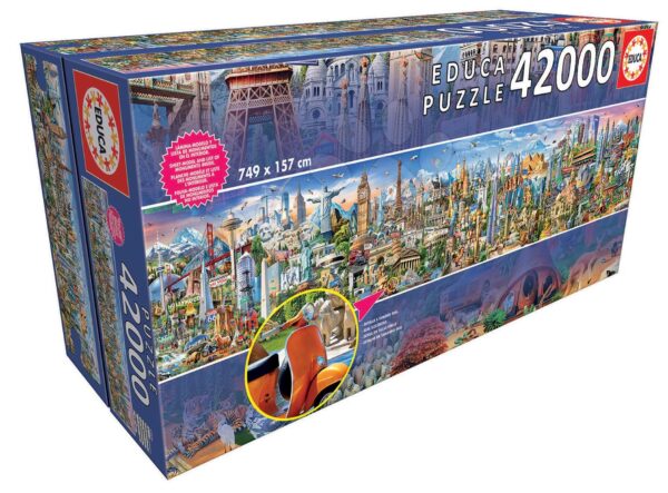 Educa puzzle Around the world 42000 dielov 17570Educa puzzle Around the world 42000 dielov 17570