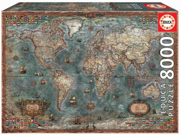 Educa puzzle Historical World Map 8000 dielov 18017Educa puzzle Historical World Map 8000 dielov 18017