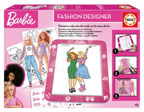 Kreatívne tvorenie s tabletom Fashion Designer Barbie Educa Vytvor si módne návrhy bábik 4 modely od 5 rokovKreatívne tvorenie s tabletom Fashion Designer Barbie Educa Vytvor si módne návrhy bábik 4 modely od 5 rokov