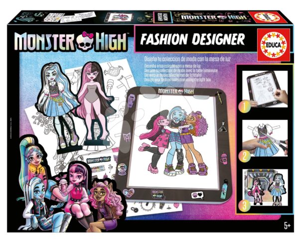 Kreatívne tvorenie s tabletom Fashion Designer Monster High Educa Vytvor si módne návrhy bábik 4 modely od 5 rokovKreatívne tvorenie s tabletom Fashion Designer Monster High Educa Vytvor si módne návrhy bábik 4 modely od 5 rokov