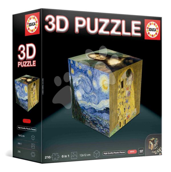 Puzzle umelecké 3D Cube Art Educa 216 dielikov od 8 rokovPuzzle umelecké 3D Cube Art Educa 216 dielikov od 8 rokov