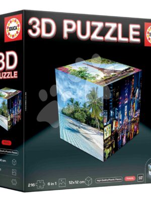 Puzzle cestovateľské 3D Cube Travel Educa 216 dielov od 8 rokovPuzzle cestovateľské 3D Cube Travel Educa 216 dielov od 8 rokov