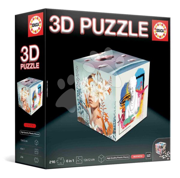 Puzzle estetika 3D Cube Aesthetic Educa 216 dielov od 8 rokovPuzzle estetika 3D Cube Aesthetic Educa 216 dielov od 8 rokov