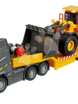 Kamión s nakladačom Volvo Truck & Wheel Loader Majorette 35 cm dĺžka so zvukom a svetlomKamión s nakladačom Volvo Truck & Wheel Loader Majorette 35 cm dĺžka so zvukom a svetlom