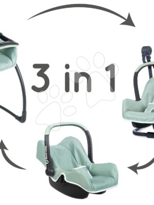 Jedálenská stolička s autosedačkou a hojdačkou Maxi Cosi Seat+High Chair Sage Smoby trojkombinácia s bezpečnostným pásom olivováJedálenská stolička s autosedačkou a hojdačkou Maxi Cosi Seat+High Chair Sage Smoby trojkombinácia s bezpečnostným pásom olivová