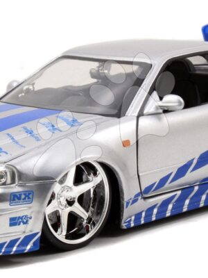 Autíčko Nissan Skyline GT-R 2002 Fast & Furious Jada kovové s otvárateľnými časťami dĺžka 19 cm 1:24Autíčko Nissan Skyline GT-R 2002 Fast & Furious Jada kovové s otvárateľnými časťami dĺžka 19 cm 1:24