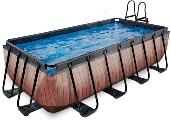 Bazén s filtráciou Wood pool Exit Toys oceľová konštrukcia 400*200*100 cm hnedý od 6 rokovBazén s filtráciou Wood pool Exit Toys oceľová konštrukcia 400*200*100 cm hnedý od 6 rokov