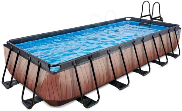 Bazén s filtráciou Wood pool Exit Toys oceľová konštrukcia 540*250*100 cm hnedý od 6 rokovBazén s filtráciou Wood pool Exit Toys oceľová konštrukcia 540*250*100 cm hnedý od 6 rokov