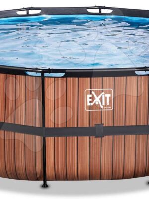 Bazén s filtráciou Wood pool Exit Toys kruhový oceľová konštrukcia 427*122 cm hnedý od 6 rokovBazén s filtráciou Wood pool Exit Toys kruhový oceľová konštrukcia 427*122 cm hnedý od 6 rokov