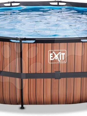 Bazén s filtráciou Wood pool Exit Toys kruhový oceľová konštrukcia 488*122 cm hnedý od 6 rokovBazén s filtráciou Wood pool Exit Toys kruhový oceľová konštrukcia 488*122 cm hnedý od 6 rokov