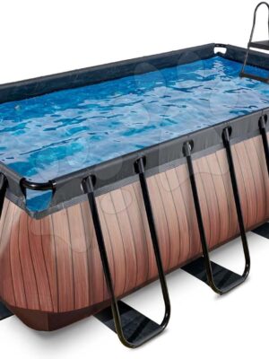 Bazén s filtráciou Wood pool Exit Toys oceľová konštrukcia 400*200*122 cm hnedý od 6 rokovBazén s filtráciou Wood pool Exit Toys oceľová konštrukcia 400*200*122 cm hnedý od 6 rokov