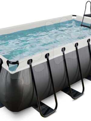 Bazén s filtráciou Black Leather pool Exit Toys oceľová konštrukcia 400*200*122 cm čierny od 6 rokovBazén s filtráciou Black Leather pool Exit Toys oceľová konštrukcia 400*200*122 cm čierny od 6 rokov