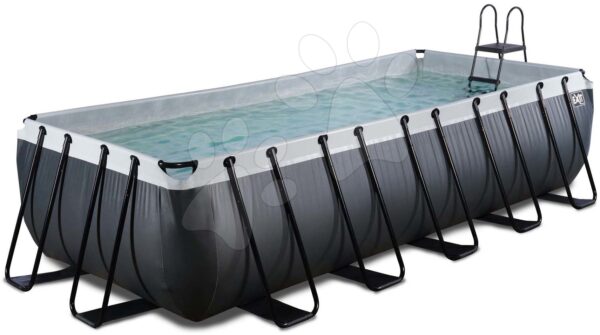 Bazén s filtráciou Black Leather pool Exit Toys oceľová konštrukcia 540*250*122 cm čierny od 6 rokovBazén s filtráciou Black Leather pool Exit Toys oceľová konštrukcia 540*250*122 cm čierny od 6 rokov