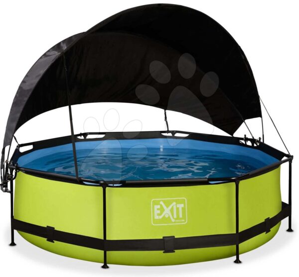 Bazén so strieškou a filtráciou Lime pool Exit Toys kruhový oceľová konštrukcia 300*76 cm zelený od 6 rokovBazén so strieškou a filtráciou Lime pool Exit Toys kruhový oceľová konštrukcia 300*76 cm zelený od 6 rokov