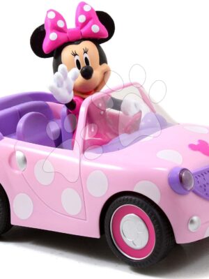 Autíčko na diaľkové ovládanie RC Minnie Roadster Jada ružové dĺžka 19 cmAutíčko na diaľkové ovládanie RC Minnie Roadster Jada ružové dĺžka 19 cm