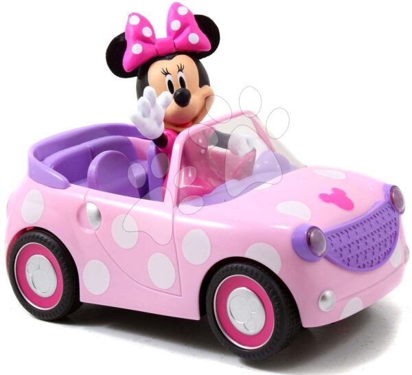 Autíčko na diaľkové ovládanie RC Minnie Roadster Jada ružové dĺžka 19 cmAutíčko na diaľkové ovládanie RC Minnie Roadster Jada ružové dĺžka 19 cm