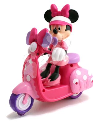 Motorka s prívesom na diaľkové ovládanie IRC Minnie Scooter Jada ružová dĺžka 19 cmMotorka s prívesom na diaľkové ovládanie IRC Minnie Scooter Jada ružová dĺžka 19 cm