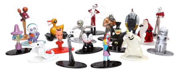 Figúrky zberateľské Nightmare before Christmas Nano Jada kovové výška 4 cm sada 18 druhovFigúrky zberateľské Nightmare before Christmas Nano Jada kovové výška 4 cm sada 18 druhov