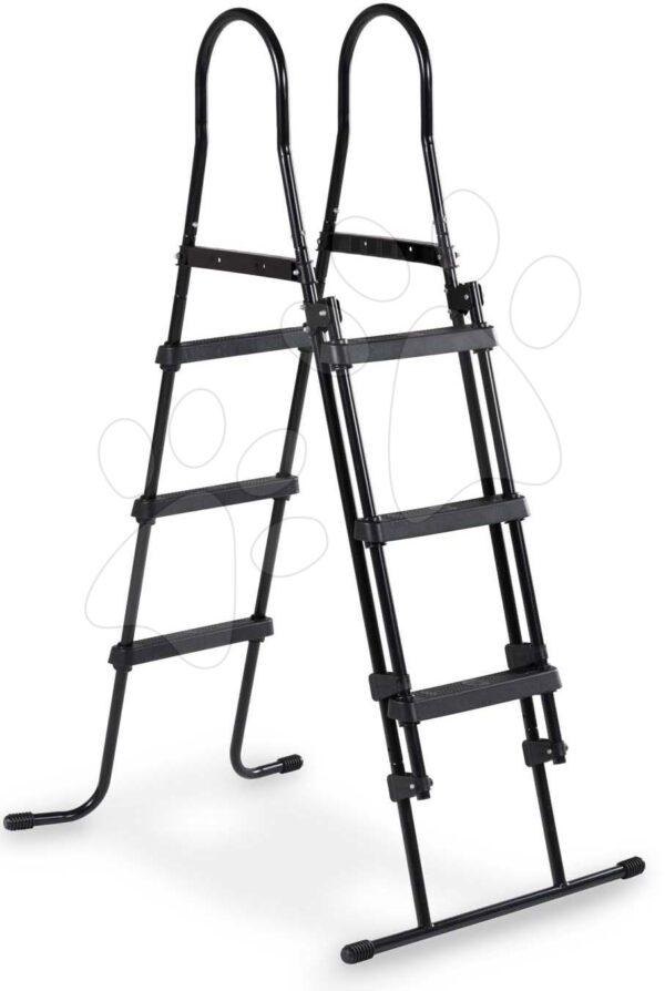 Schody k bazénu pool ladder Exit Toys pre výšku 91 - 107 cm kovový rám protišmykové čierneSchody k bazénu pool ladder Exit Toys pre výšku 91 - 107 cm kovový rám protišmykové čierne