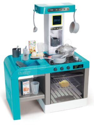 Kuchynka Cheftronic Bubble Blue Smoby elektronická s bublaním svetlom a zvukmi a 22 doplnkovKuchynka Cheftronic Bubble Blue Smoby elektronická s bublaním svetlom a zvukmi a 22 doplnkov