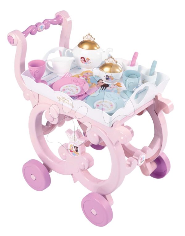 Servírovací stolík Disney Princess XL Tea Trolley Smoby s veľkou čajovou súpravou 17 dielovServírovací stolík Disney Princess XL Tea Trolley Smoby s veľkou čajovou súpravou 17 dielov