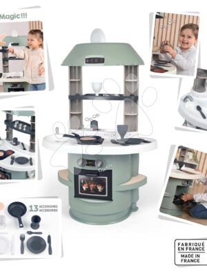 Kuchynka Nova Kitchen Smoby v minimalistickom dizajne s 13 doplnkami výška 78 cmKuchynka Nova Kitchen Smoby v minimalistickom dizajne s 13 doplnkami výška 78 cm