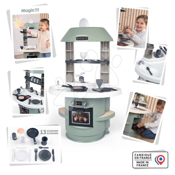 Kuchynka Nova Kitchen Smoby v minimalistickom dizajne s 13 doplnkami výška 78 cmKuchynka Nova Kitchen Smoby v minimalistickom dizajne s 13 doplnkami výška 78 cm