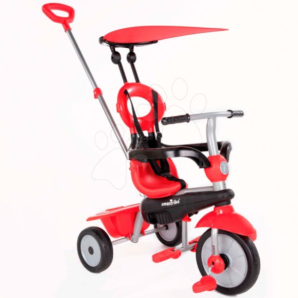 Trojkolka Zoom Red 4in1 smarTrike Touch Steering červená s gumenými kolesami a tlmičom na kolese od 10 mesTrojkolka Zoom Red 4in1 smarTrike Touch Steering červená s gumenými kolesami a tlmičom na kolese od 10 mes