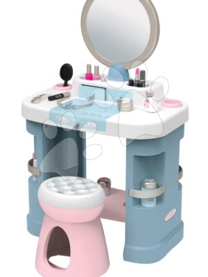 Kozmetický stolík so stoličkou My Beauty Dressing Table Smoby so zrkadlom a 15 skrášľovacích doplnkovKozmetický stolík so stoličkou My Beauty Dressing Table Smoby so zrkadlom a 15 skrášľovacích doplnkov