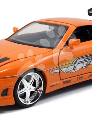 Autíčko Toyota Supra 1995 Fast & Furious Jada kovové s otvárateľnými dverami dĺžka 21 cm 1:24Autíčko Toyota Supra 1995 Fast & Furious Jada kovové s otvárateľnými dverami dĺžka 21 cm 1:24