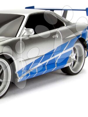 Autíčko na diaľkové ovládanie RC Nissan Skyline GTR Fast & Furious Jada modrostrieborné dĺžka 19 cm 1:24Autíčko na diaľkové ovládanie RC Nissan Skyline GTR Fast & Furious Jada modrostrieborné dĺžka 19 cm 1:24