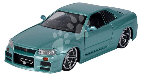 Autíčko Nissan Skyline GT-R Fast & Furious Jada kovové s otvárateľnými dverami dĺžka 21 cm 1:24Autíčko Nissan Skyline GT-R Fast & Furious Jada kovové s otvárateľnými dverami dĺžka 21 cm 1:24