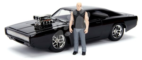 Autíčko Dodge Charger 1970 Fast & Furious Jada kovové s otvárateľnými časťami a figúrkou Dominic Torreto dĺžka 21 cm 1:24Autíčko Dodge Charger 1970 Fast & Furious Jada kovové s otvárateľnými časťami a figúrkou Dominic Torreto dĺžka 21 cm 1:24