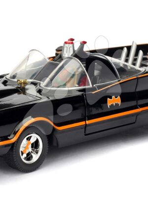 Autíčko Batman 1966 Classic Batmobile Jada kovové s otvárateľnými dverami a figúrkou Batmana dĺžka 22 cm 1:24Autíčko Batman 1966 Classic Batmobile Jada kovové s otvárateľnými dverami a figúrkou Batmana dĺžka 22 cm 1:24