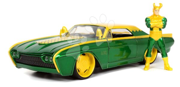 Autíčko Marvel Ford Thunderbird Jada kovové s otvárateľnými časťami a figúrkou Loki dĺžka 22 cm 1:24Autíčko Marvel Ford Thunderbird Jada kovové s otvárateľnými časťami a figúrkou Loki dĺžka 22 cm 1:24