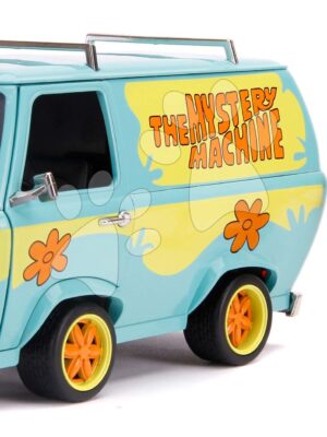 Autíčko Scooby-Doo Mystery Van Jada kovové s otvárateľnými dverami a 2 figúrkami dĺžka 16 cm 1:24Autíčko Scooby-Doo Mystery Van Jada kovové s otvárateľnými dverami a 2 figúrkami dĺžka 16 cm 1:24