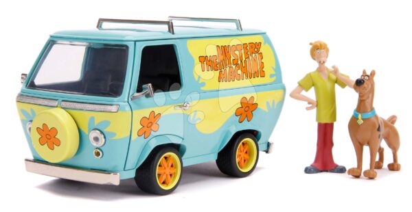 Autíčko Scooby-Doo Mystery Van Jada kovové s otvárateľnými dverami a 2 figúrkami dĺžka 16 cm 1:24Autíčko Scooby-Doo Mystery Van Jada kovové s otvárateľnými dverami a 2 figúrkami dĺžka 16 cm 1:24