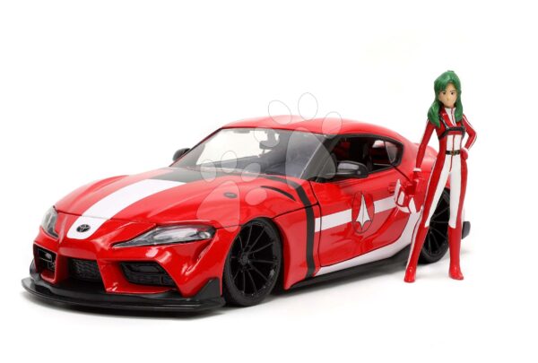 Autíčko Robotech ´20 Toyota Supra Jada kovové s otvárateľnými časťami a figúrkou Miriya Sterling dĺžka 20 cm 1:24Autíčko Robotech ´20 Toyota Supra Jada kovové s otvárateľnými časťami a figúrkou Miriya Sterling dĺžka 20 cm 1:24