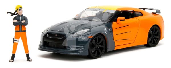 Autíčko Nissan GT-R 2009 Jada kovové s otvárateľnými časťami a figúrka Naruto dĺžka 20 cm 1:24Autíčko Nissan GT-R 2009 Jada kovové s otvárateľnými časťami a figúrka Naruto dĺžka 20 cm 1:24