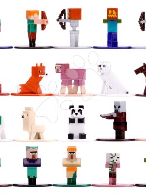 Figúrky zberateľské Minecraft 20-Pack Jada kovové sada 20 druhov výška 4 cmFigúrky zberateľské Minecraft 20-Pack Jada kovové sada 20 druhov výška 4 cm